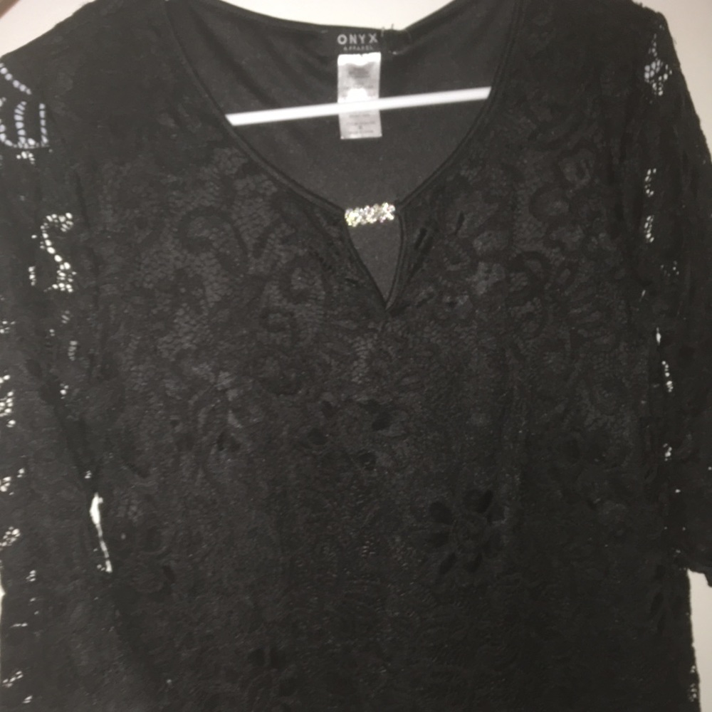 black formal onyx shirt